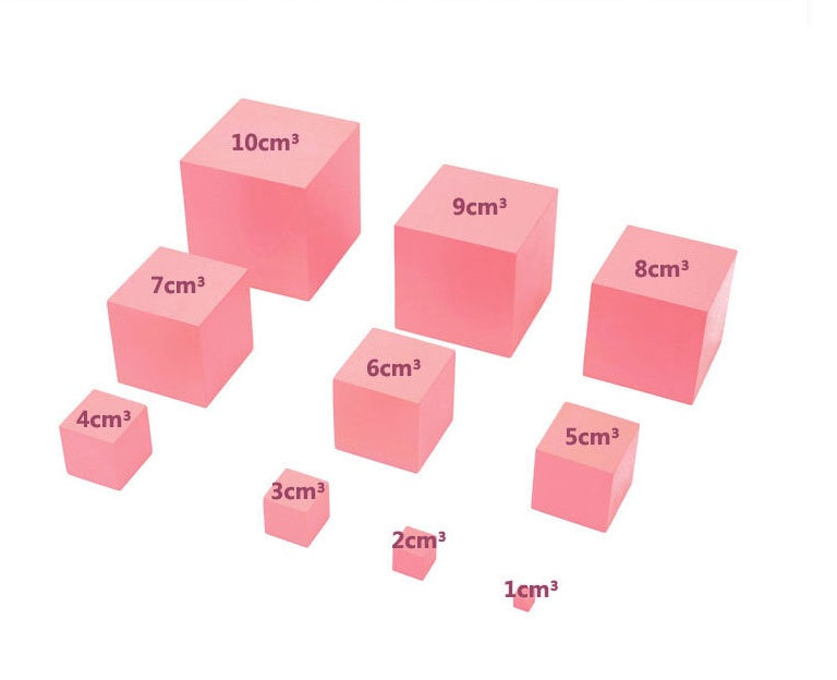 Rosa Stapelturm aus Holz „Pink Tower“ – Spielerisches Lernen mit System