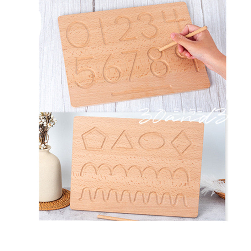 Montessori Schreibbrett – Spielerisch Buchstaben & Zahlen lernen ✍️🔤🔢