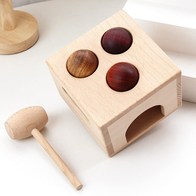 Klopfspiel aus Holz für Kinder – Klassisches Lernspielzeug zur Frühförderung von Motorik & Koordination