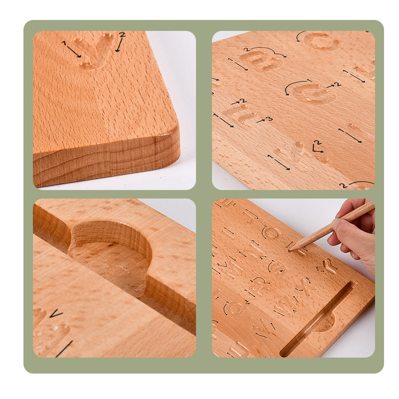 Montessori Schreibbrett – Spielerisch Buchstaben & Zahlen lernen ✍️🔤🔢