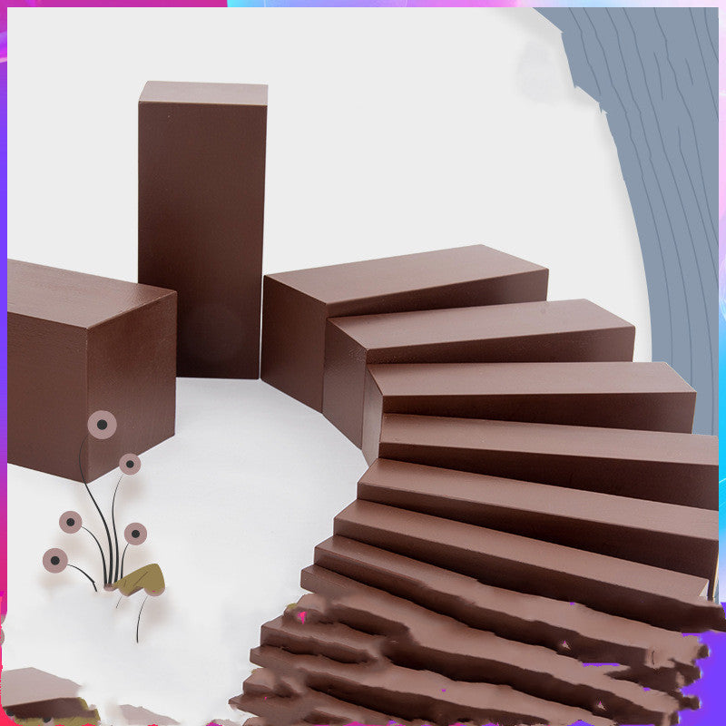 Stapelturm in Braun aus Holz | Montessori Braune Treppe