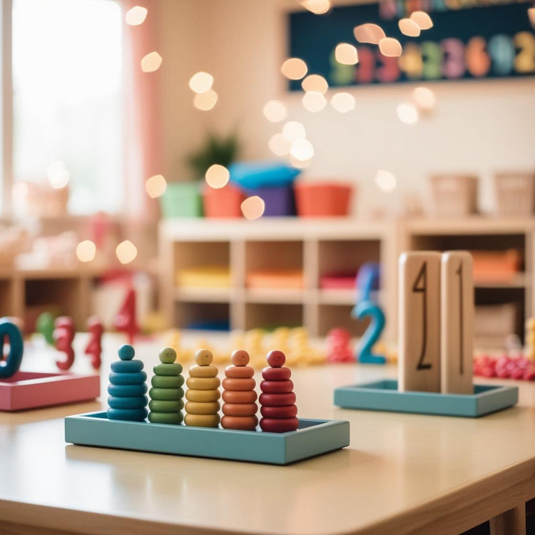 Zahlen lernen mit Montessori