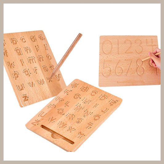 Montessori Schreibbrett – Spielerisch Buchstaben & Zahlen lernen ✍️🔤🔢