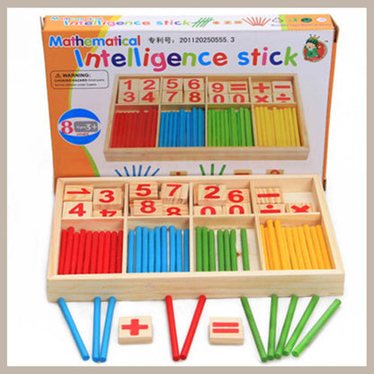 Mathematik Lernset mit bunten Stäbchen