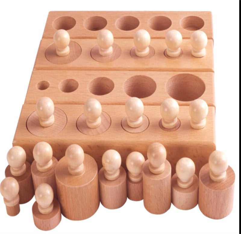 Mini Zylinder-Set – Sensorisches Montessori Lernspielzeug