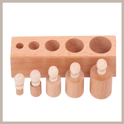 Mini Zylinder-Set – Sensorisches Montessori Lernspielzeug