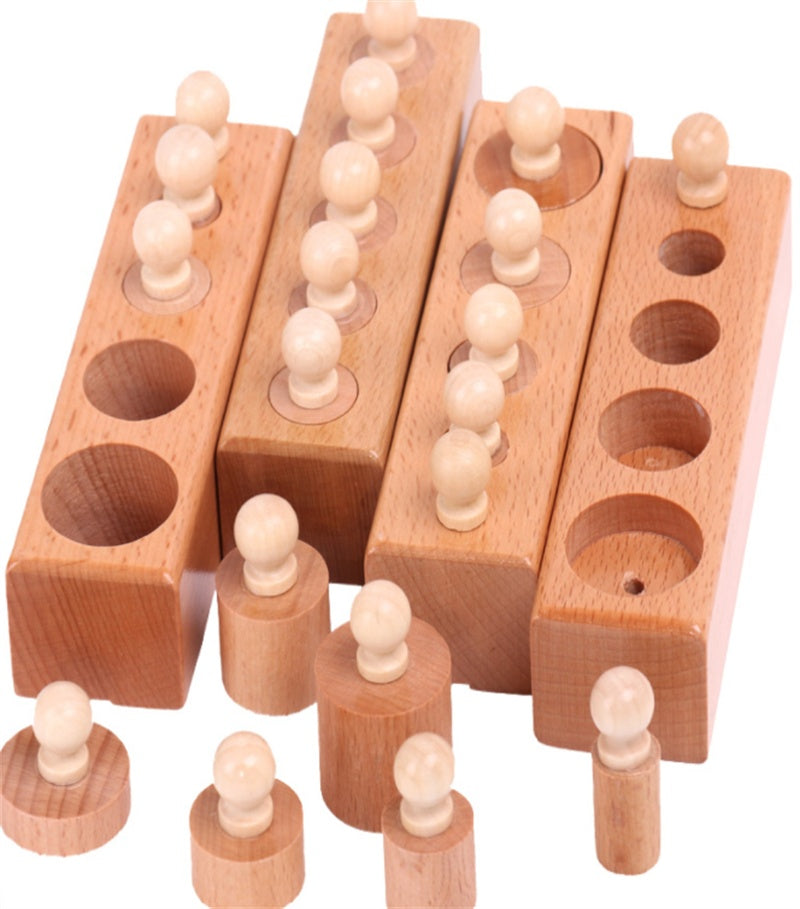 Mini Zylinder-Set – Sensorisches Montessori Lernspielzeug