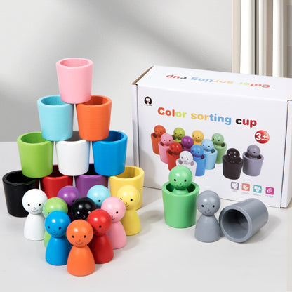 Montessori Farbspiel zum Zuordnen - Lustiges Farbenspiel