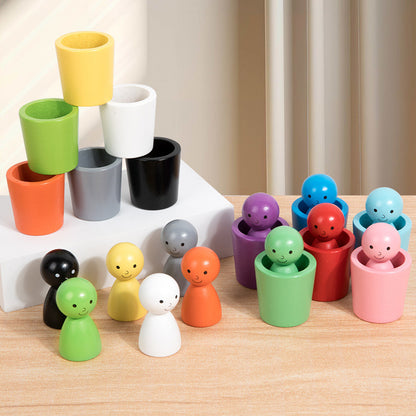 Montessori Farbspiel zum Zuordnen - Lustiges Farbenspiel