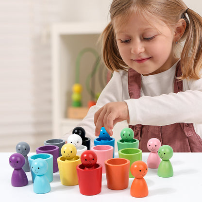 Montessori Farbspiel zum Zuordnen - Lustiges Farbenspiel